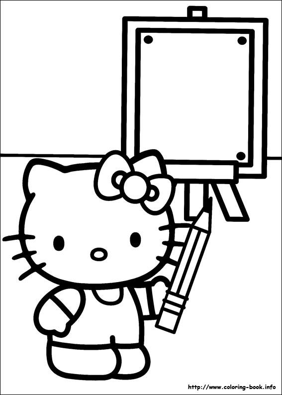 Hello Kitty coloring picture